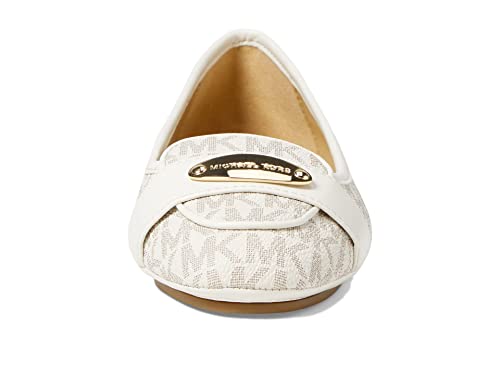 Michael Kors Women's Moccasin Espadrille Wedge Sandal, Vanilla, 12