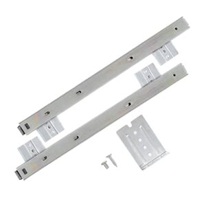 wooneky keyboard rails keyboard tray 1 pair full slide thickness white construction side bearing inches mounting furniture stand slide-out out duty steel metal mount track drawer