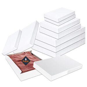 crenstone white gift boxes assorted sizes - 30 pack shirt boxes with lids for wrapping presents for christmas, holidays, birthdays, more | gift boxes bulk set