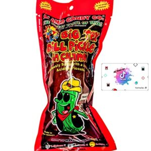 Chamoy Pickle Kit, Mexican Sour Candy Dulces, Delicious Sour Belts, Lucas 7 Pc