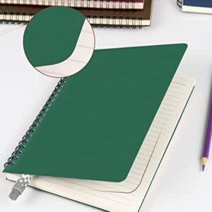 Spiral Notebooks A5 Lined 10Pcs College Ruled Journals Bulk-5 Colors Cover, 120 Pages/60 Sheets, 8.3 "x 5.8", for Students Office Business Subject Diary Ruled Book