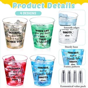 Amyhill 100 Pcs Clear Plastic Disposable Cups 2 oz Mini Shot Glasses Small Shot Cups for Wedding Party Tasting Dessert Wine Condiments Sauce Samples Dipping