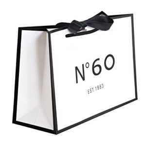 anfeng 60th birthday keepsake gift vintage bag for women 1963 mom novelty 60 year old party paper bags shopping tote idea sixty (small size)