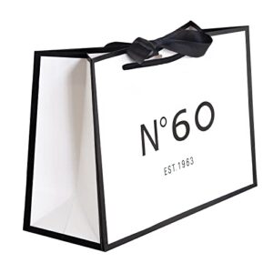 ANFENG 60th Birthday Keepsake Gift Vintage Bag for Women 1963 Mom Novelty 60 Year Old Party Paper Bags Shopping Tote Idea Sixty (Small Size)