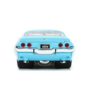 Jada Toys Big Time Muscle 1:24 1971 Chevy Camaro Die-Cast Car (Light Blue)