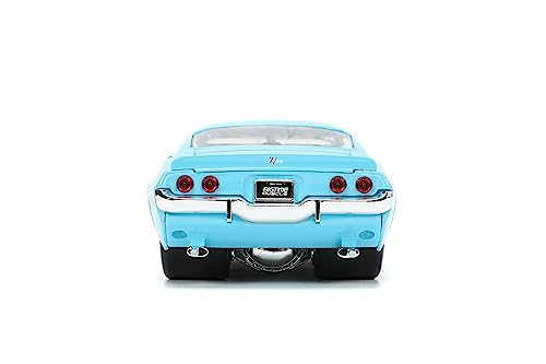 Jada Toys Big Time Muscle 1:24 1971 Chevy Camaro Die-Cast Car (Light Blue)