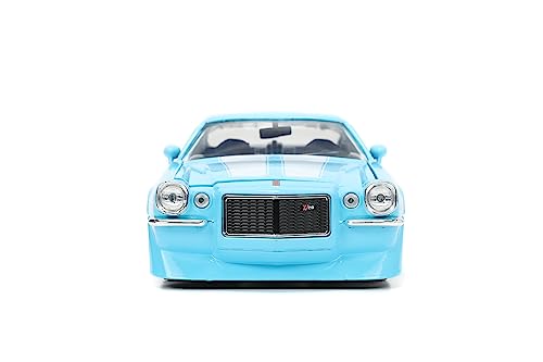 Jada Toys Big Time Muscle 1:24 1971 Chevy Camaro Die-Cast Car (Light Blue)