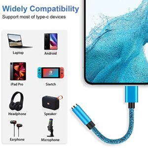 USB C to 3.5mm Audio Adapter Headphone Jack Adapter Type C to Aux Audio Dongle Cable Cord Compatible Samsung Galaxy S23 S22 Ultra S21 S20 FE S10 S9 A14 A23 A53 A13,Note 20;Google Pixel 6a 6 7 Pro 5 4