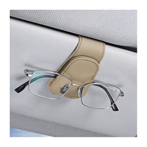 aicel sunglasses holders for car sun visor, leather eyeglasses hanger mounter, magnetic glasses holder and ticket card clip, auto interior accessories universal for suv pickup truck