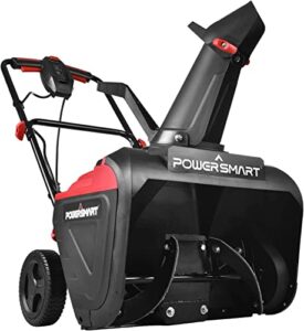 powersmart electric snow blower, 120v 15a snowblower corded electric start, 21-inch single stage snow thrower for yard, db5021
