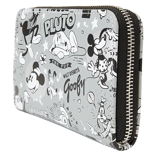 Loungefly Disney 100: Black and White Vault Wallet, Amazon Exclusive