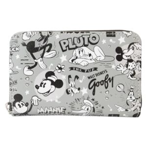 loungefly disney 100: black and white vault wallet, amazon exclusive