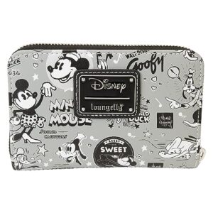 Loungefly Disney 100: Black and White Vault Wallet, Amazon Exclusive