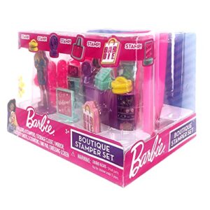 Barbie Boutique Stamp Set - Creative Stamps for Kids to Explore Imagination and Design, Kid-Friendly Stamp Kit for Arts and Crafts Fun, Featuring Fashionable Designs and More.