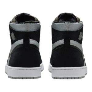 Nike mens Jordan 1 High Zoom Air CMFT White Daybreak Tropical Twist, Black/Light Smoke Grey/White, 10