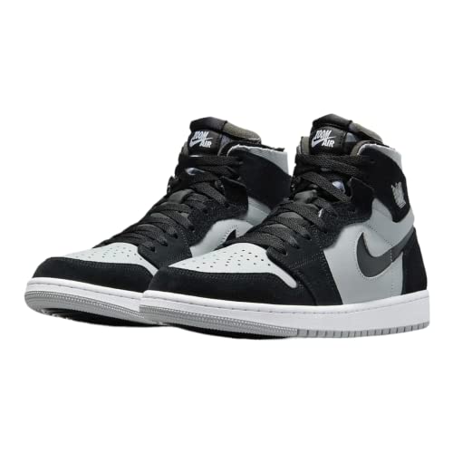 Nike mens Jordan 1 High Zoom Air CMFT White Daybreak Tropical Twist, Black/Light Smoke Grey/White, 10