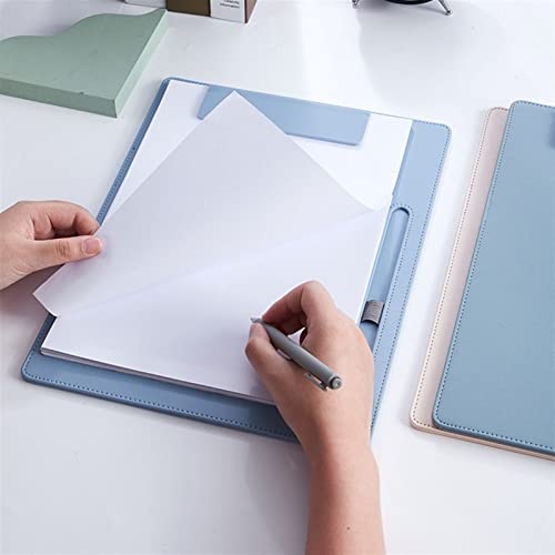 Document Bag A4 Business Pad Folder Board Exam Writing Board Pad Board Special Clip Book Stationery Writing Pad Cardboard Signature Document Holder (Color : A4-Grey)