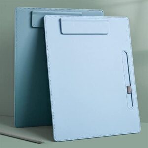 Document Bag A4 Business Pad Folder Board Exam Writing Board Pad Board Special Clip Book Stationery Writing Pad Cardboard Signature Document Holder (Color : A4-Grey)