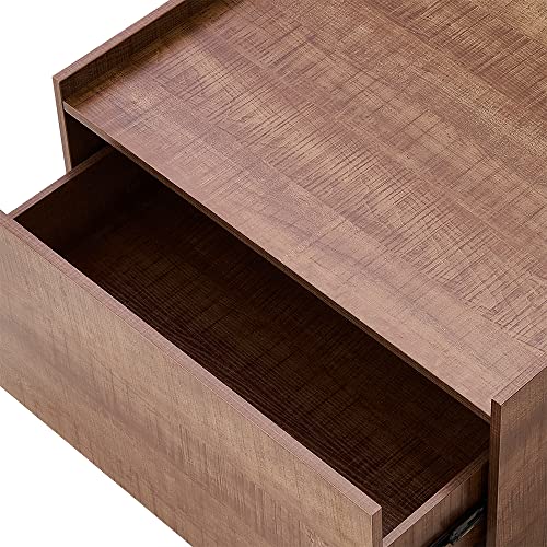 Panana Manhattan Gate Engineered Wood Coffee Table (Oak with Drawers)