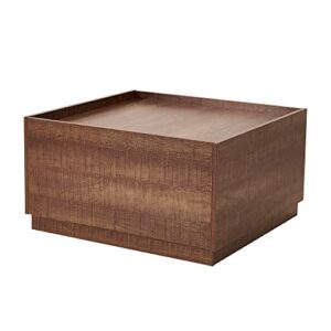 Panana Manhattan Gate Engineered Wood Coffee Table (Oak with Drawers)