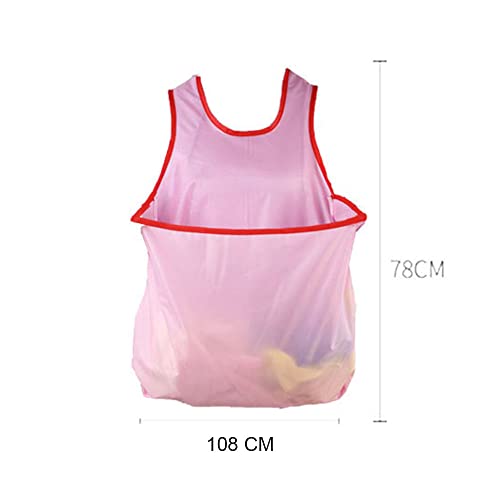 MAQCHGO Drying Clothes Apron with Big Pocket Convenient Don't Bend Over to Dry Clothes Housewives Good Helper (Mesh)