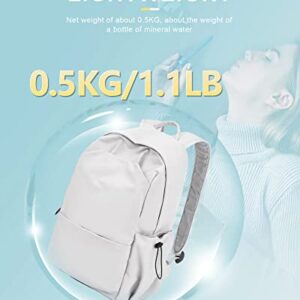 UPPACK Backpack For WomenAesthetic White Backpack For Men Lightweight Gym Backpack Casual Daypack Laptop Backpack College