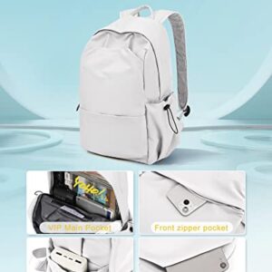 UPPACK Backpack For WomenAesthetic White Backpack For Men Lightweight Gym Backpack Casual Daypack Laptop Backpack College