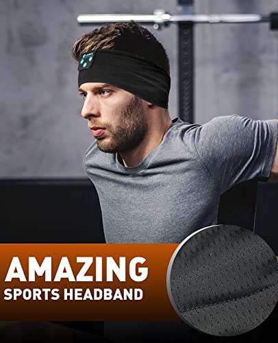 Lavince Sleep Headphones - Headband Headphones - Bluetooth Headband Sleep Headphones for Side Sleeper, Elastic Music Sleeping Band Cozy ASMR Wireless Eye Mask Tech Gadgets Gifts for Women Men