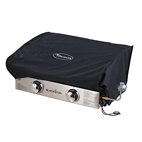 Cover for Blackstone 22 inch Griddle Water Resistant 600D Polyester Heavy Duty Flat top 22" Gas Grill Cover Exclusively Fits Blackstone 22" Griddle Cooking Station-22in Griddle with Hood Cover