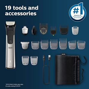 Philips Norelco Multigroom Series 7000, Mens Grooming Kit with Trimmer for Beard, Head, Hair, Body, Groin, and Face - NO Blade Oil Needed, MG7910/49