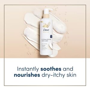 Dove Body Love Body Cleanser Eczema-Prone Skin Care Colloidal Oatmeal 3 Count Fragrance Free Body Wash Instantly Soothes & Nourishes Dry-Itchy Skin 17.5 FO