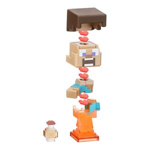 TREASURE X Minecraft Nether Quest Mine and Craft Character Pack 10 Levels of Adventure. Brew Collectible Minecraft Characters and Real Gold Dipped Treasure