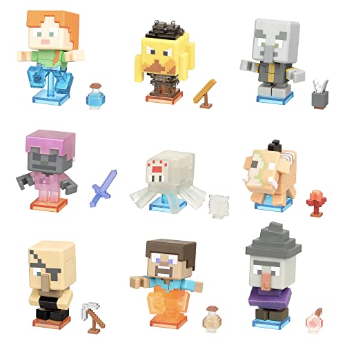 TREASURE X Minecraft Nether Quest Mine and Craft Character Pack 10 Levels of Adventure. Brew Collectible Minecraft Characters and Real Gold Dipped Treasure