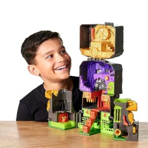 TREASURE X Lost Lands Skull Island Skull Temple Mega Playset, 40 Levels of Adventure. 4 Micro Sized Action Figs. Survive The Traps and Discover Guaranteed Real Gold Dipped Treasure