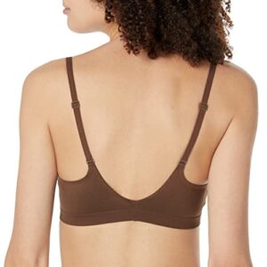 Calvin Klein Women's Bonded Flex Lightly Lined Bralette, Umber