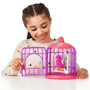 Little Live Pets - Lil' Bird & Bird Cage, New Light Up Wings with 20 + Sounds, and Reacts to Touch