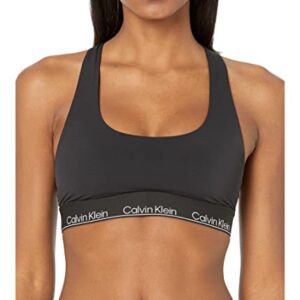 Calvin Klein Women's Modern Cotton Performance Unlined Bralette, Black