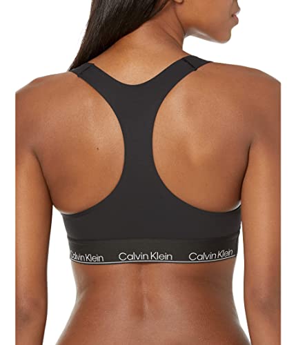 Calvin Klein Women's Modern Cotton Performance Unlined Bralette, Black