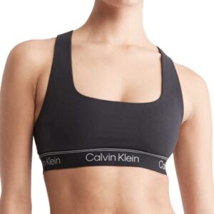 Calvin Klein Women's Athletic Unlined Bralette, Black