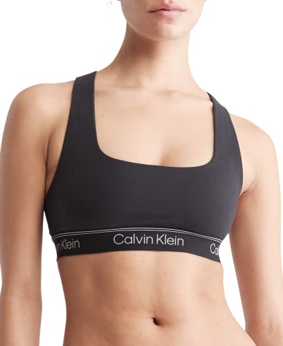 Calvin Klein Women's Athletic Unlined Bralette, Black