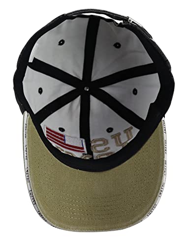 Army Hats for Men Women, USA American Flag Military Hats, Funny US Army Vietnam Veterans Baseball Cap, Adjustable Cotton Embroidered America Patriots Hat, Retirement Military Gifts for Dad Mom