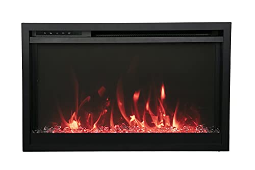 Remii Classic Slim Smart Electric -30-Inch WiFi Enabled Fireplace, Featuring a Multifunction Remote Control, Multi Speed Flame Motor