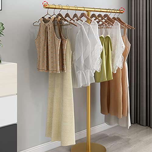 ZOUXIKOU Portable Industrial Pipe Clothing Rack - T-Shaped Metal Garment Rack for Hanging Clothes, Display Stand for Boutiques, Retail Shops, and Bedrooms