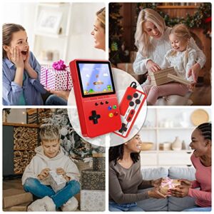 Heiko Retro Portable Handheld Game Console to Experience 500 Classic Games Anytime Anywhere, 3.5In Screen Video Game Console 1200mAh, Handheld Video Game Support for Connecting TV & Two Players(Red)