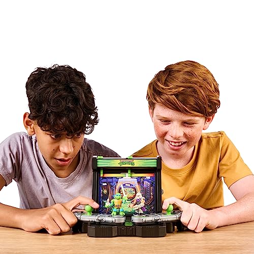 Legends of Akedo Teenage Mutant Ninja Turtles Battle Arena with 35+ Battle Sound Effects and 2 Exclusive Battling Mini Warriors - Leonardo and Shredder