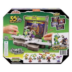 Legends of Akedo Teenage Mutant Ninja Turtles Battle Arena with 35+ Battle Sound Effects and 2 Exclusive Battling Mini Warriors - Leonardo and Shredder