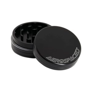 aerospaced 2-piece grinder 6061 aircraft-grade aluminum, 30 razor-sharp diamond teeth, scratch-resistant anodized finish, secure magnetic lid, airtight seal - enhance your cooking