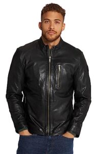 jp 1880 menswear big & tall plus size l-8xl biker style jacket black xxxxxx-large 815880130