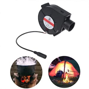 Electric BBQ Blower BBQ Fan Portable Smoker Fan Air Blower Fire Blower Starter Fire Charcoal Starter for Outdoor Barbecue Fire Bellow, Camping