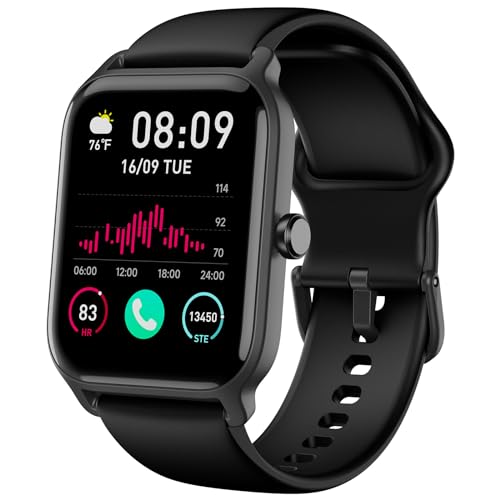 Smart Watch for Men Women, Answer Make Call, Alexa Built-in, 1.8" Touch Screen Fitness Tracker for iphone Android with 100+ Sport Modes, Heart Rate Blood Oxygen Sleep Monitor, IP68 Waterproof watch